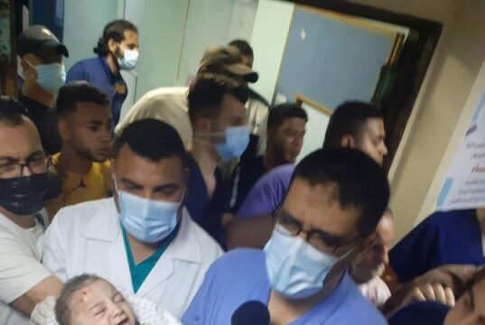 Miraculous survival of baby from airstrikes in Gaza Baby survived in air strikes at Gaza
