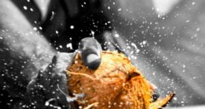 Why do we break coconut in temple ? Why do Hindus break coconut