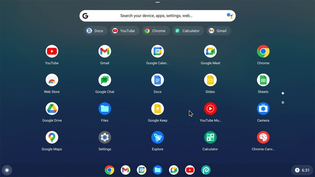 Chrome OS for Laptops